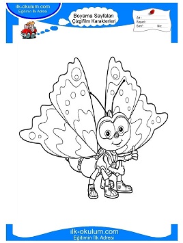 Çocuklar İçin Fifi ve Flowertots Boyama Sayfaları 